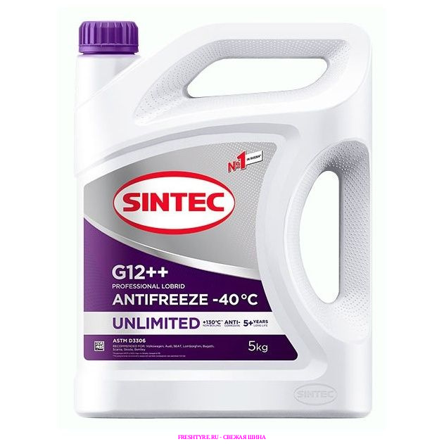 картинка Антифриз Sintec UNLIMITED G12 ++ (-40) 5кг от Свежаяшина.рф
