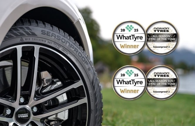 картинка Всесезонные шины Nokian Tyres Seasonproof 2 Crowned — шины года по версии WhatTyre 2025 от Свежаяшина.рф