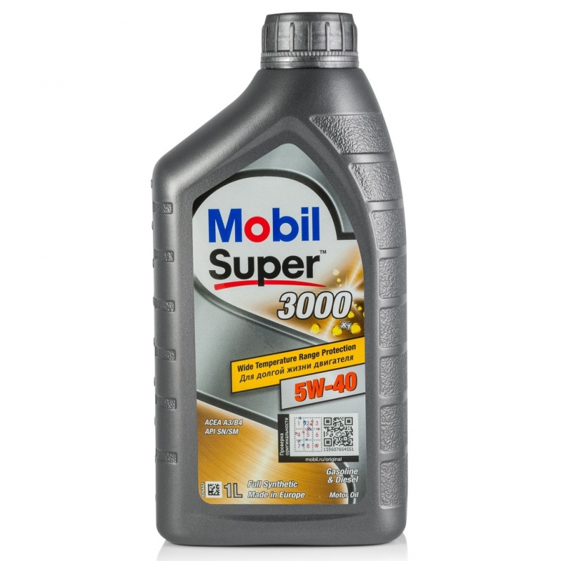 М/масло синтетика Mobil Super 3000х1 5W-40 1л