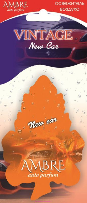 картинка Ароматизатор подвесной бумажный RASH "Vintage" new car от Свежаяшина.рф