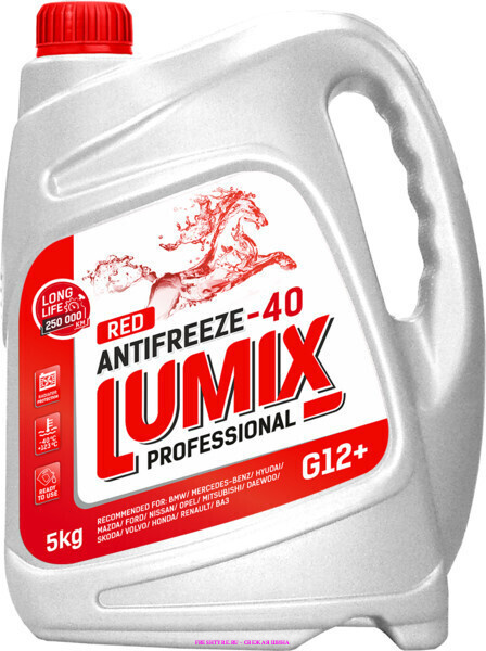 картинка Антифриз LUMIX RED G12+ 5кг -40C от Свежаяшина.рф