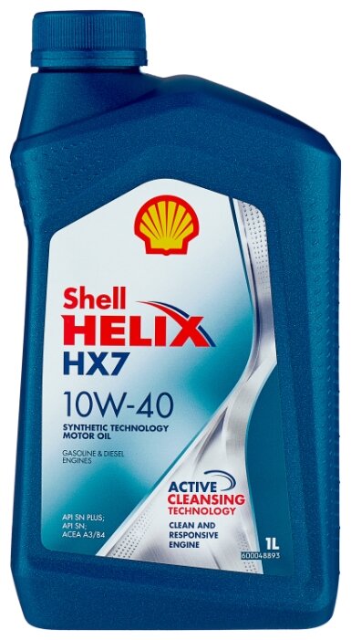 М/масло п/синтетика Shell Helix HX7 10W-40 1L