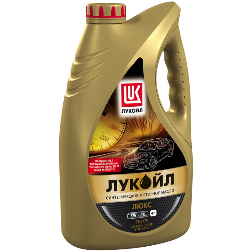 М/масло синтетика Лукойл Люкс SN/CF 5W-40 4л
