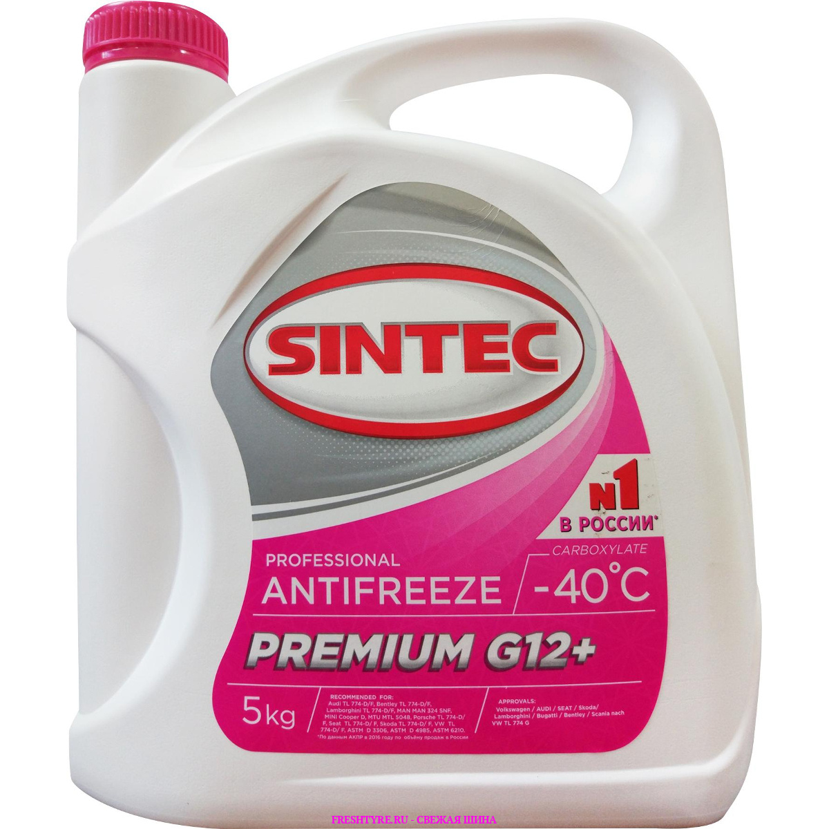 картинка Антифриз Sintec PREMIUM G12 + pink -40 5кг от Свежаяшина.рф