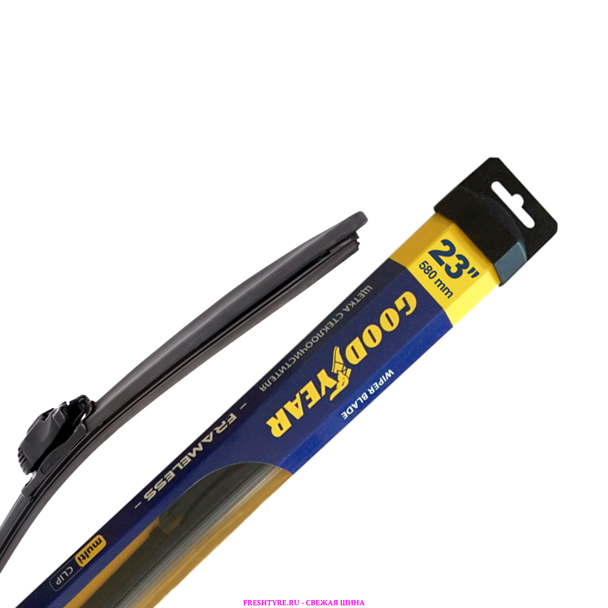 картинка Щетка б/к Goodyear FRAMELESS 23"/58 cm всесезонная, MULTICLIP от Свежаяшина.рф