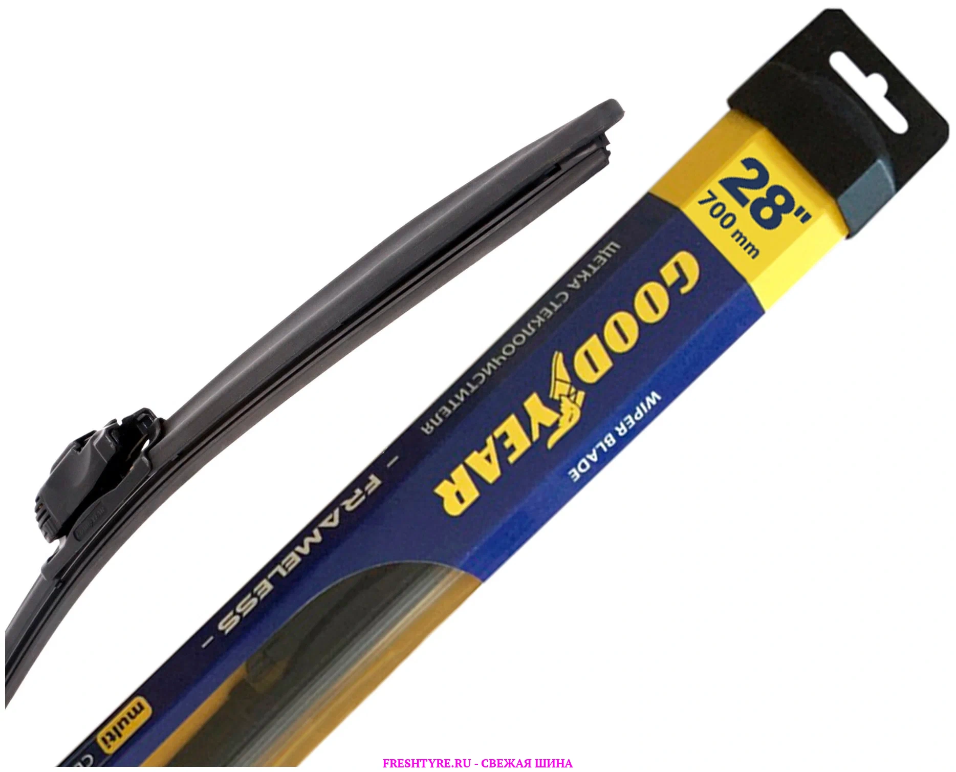 картинка Щетка б/к Goodyear FRAMELESS 28"/70 cm всесезонная, MULTICLIP от Свежаяшина.рф