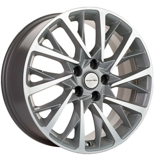 Khomen Wheels KHW1804 (Audi A4/A6) 7,5x18/5x112 ET39 D66,6 F-Silver-FP